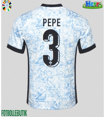 Portugal Pepe #3 Bortatröja EM 2024 Kortärmad